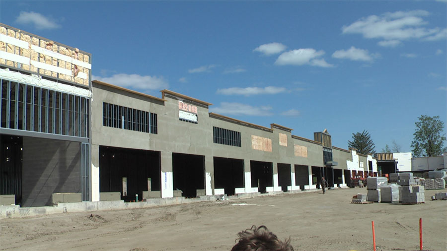 2009, Commercial Plaza construction in Ajax, Ontario, Canada