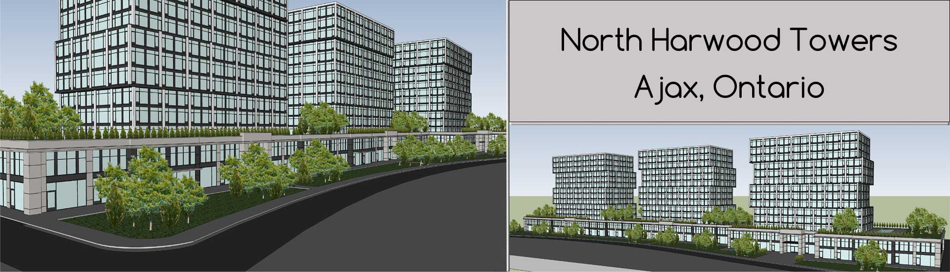 New Condominium North Harwood Towers, Ajax, Ontario